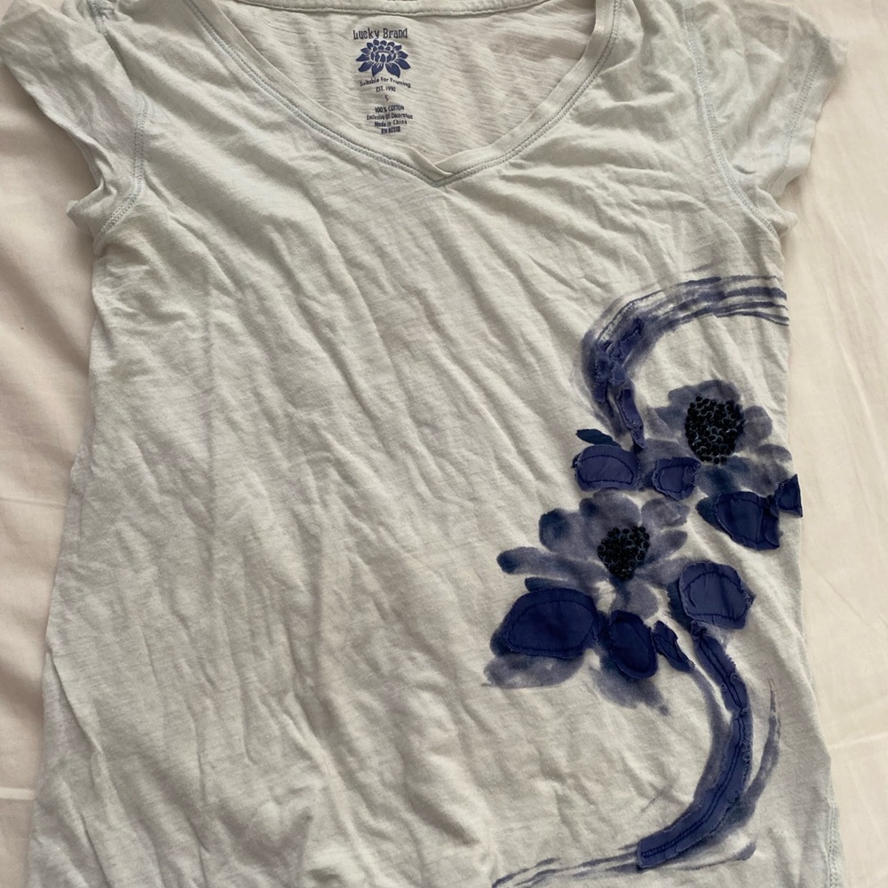 White loose fitting shirt